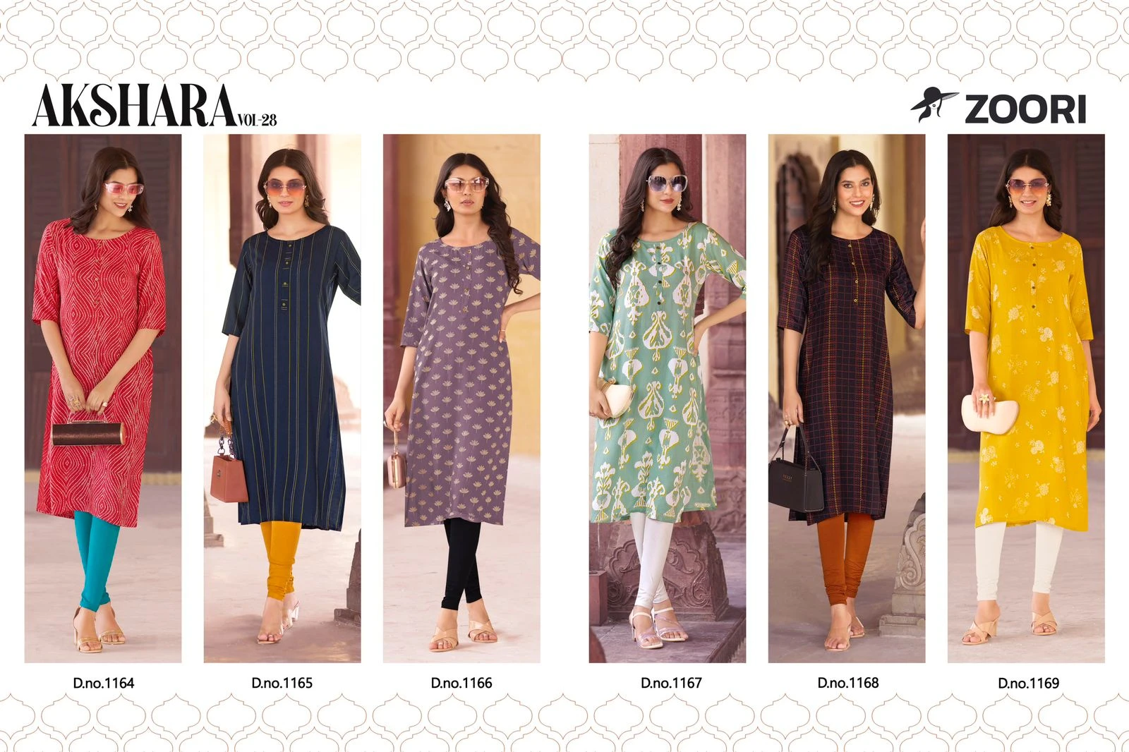 Zoori Akshara Vol 28 Rayon Print Wholesale Fancy Kurtis Catalog — Wholesale Kurtis, MPA wholesale from Surat — view 7